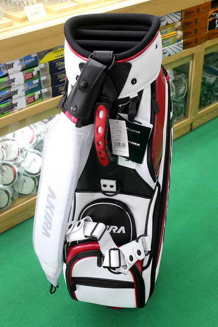 Bag AKIRA 2013 CADDIE BAG WHITE RED 